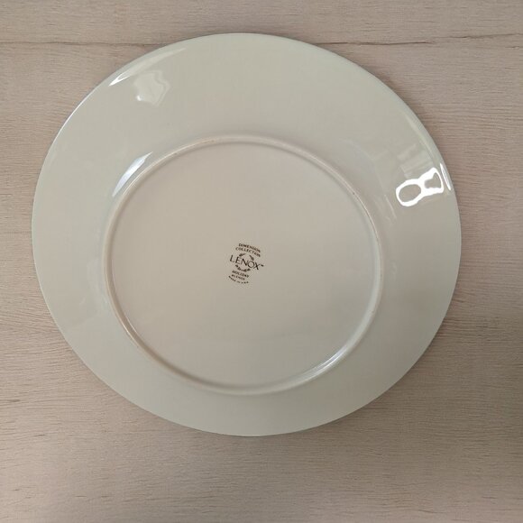 Lenox HOLIDAY Holly Berry Christmas Salad Plate Gold Trim 8" - Picture 4 of 6